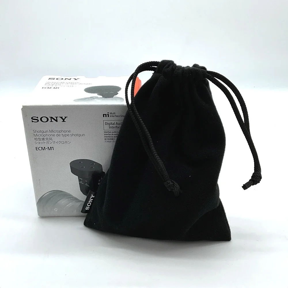 Sony ECM-M1 Shotgun Microphone Digital Multi Interface Shoe Mic Black NEW